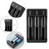 Maxbell USB Battery Charger with LED Indicator for 3.7V/4.2V Lithium 18650 14500 3 Slot