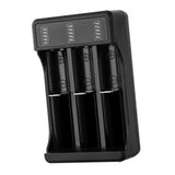 Maxbell USB Battery Charger with LED Indicator for 3.7V/4.2V Lithium 18650 14500 3 Slot