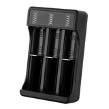 Maxbell USB Battery Charger with LED Indicator for 3.7V/4.2V Lithium 18650 14500 3 Slot
