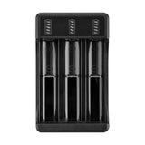 Maxbell USB Battery Charger with LED Indicator for 3.7V/4.2V Lithium 18650 14500 3 Slot