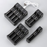 Maxbell USB Battery Charger with LED Indicator for 3.7V/4.2V Lithium 18650 14500 3 Slot