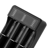 Maxbell USB Battery Charger with LED Indicator for 3.7V/4.2V Lithium 18650 14500 3 Slot