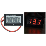 Maxbell DC2.5V to 30V Digital Voltmeter Voltage Panel Meter Display for Motorcycle Red