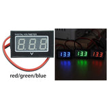 Maxbell DC2.5V to 30V Digital Voltmeter Voltage Panel Meter Display for Motorcycle Red