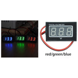 Maxbell DC2.5V to 30V Digital Voltmeter Voltage Panel Meter Display for Motorcycle Red