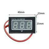 Maxbell DC2.5V to 30V Digital Voltmeter Voltage Panel Meter Display for Motorcycle Red