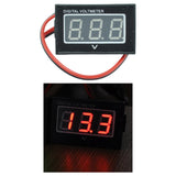 Maxbell DC2.5V to 30V Digital Voltmeter Voltage Panel Meter Display for Motorcycle Red
