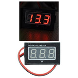 Maxbell DC2.5V to 30V Digital Voltmeter Voltage Panel Meter Display for Motorcycle Red