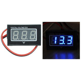 Maxbell DC2.5V to 30V Digital Voltmeter Voltage Panel Meter Display for Motorcycle Blue
