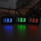 Maxbell DC2.5V to 30V Digital Voltmeter Voltage Panel Meter Display for Motorcycle Blue