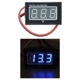Maxbell DC2.5V to 30V Digital Voltmeter Voltage Panel Meter Display for Motorcycle Blue
