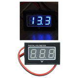 Maxbell DC2.5V to 30V Digital Voltmeter Voltage Panel Meter Display for Motorcycle Blue
