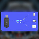 Maxbell WiFi USB Adapter USB WiFi 6 Dongle WiFi USB 3.0 Adapter 1800Mbps for Desktop
