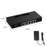 Maxbell 2.5G Gigabit Ethernet Switch Gigabit Hub Desktop or Wall Mount Stable