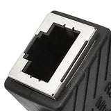 Maxbell Cat6 Ethernet Adapter 8P8C Male/Female 90 Degree for Switches Hubs Routers Up