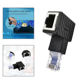 Maxbell Cat6 Ethernet Adapter 8P8C Male/Female 90 Degree for Switches Hubs Routers Up