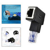 Maxbell Cat6 Ethernet Adapter 8P8C Male/Female 90 Degree for Switches Hubs Routers Down