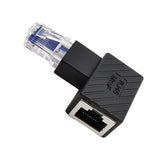 Maxbell Cat6 Ethernet Adapter 8P8C Male/Female 90 Degree for Switches Hubs Routers Left