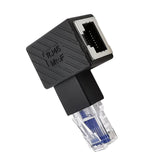 Maxbell Cat6 Ethernet Adapter 8P8C Male/Female 90 Degree for Switches Hubs Routers Left