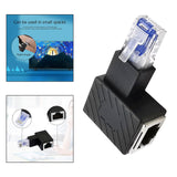 Maxbell Cat6 Ethernet Adapter 8P8C Male/Female 90 Degree for Switches Hubs Routers Right