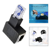 Maxbell Cat6 Ethernet Adapter 8P8C Male/Female 90 Degree for Switches Hubs Routers Right