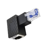 Maxbell Cat6 Ethernet Adapter 8P8C Male/Female 90 Degree for Switches Hubs Routers Right