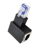 Maxbell Cat6 Ethernet Adapter 8P8C Male/Female 90 Degree for Switches Hubs Routers Right