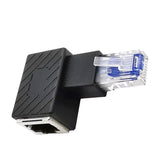 Maxbell Cat6 Ethernet Adapter 8P8C Male/Female 90 Degree for Switches Hubs Routers Right