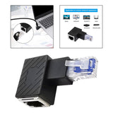 Maxbell Cat6 Ethernet Adapter 8P8C Male/Female 90 Degree for Switches Hubs Routers Right