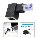 Maxbell Cat6 Ethernet Adapter 8P8C Male/Female 90 Degree for Switches Hubs Routers Right