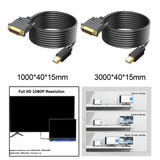 Maxbell Mini DP to DVI Cable DVI Output DP to DVI Cable for Monitor Laptop 100cmx4cmx1.5cm