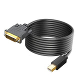 Maxbell Mini DP to DVI Cable DVI Output DP to DVI Cable for Monitor Laptop 100cmx4cmx1.5cm