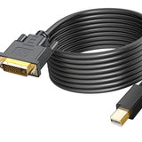 Maxbell Mini DP to DVI Cable DVI Output DP to DVI Cable for Monitor Laptop 100cmx4cmx1.5cm