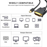 Maxbell Mini DP to DVI Cable DVI Output DP to DVI Cable for Monitor Laptop 100cmx4cmx1.5cm