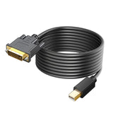 Maxbell Mini DP to DVI Cable DVI Output DP to DVI Cable for Monitor Laptop 300cmx4cmx1.5cm