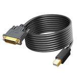 Maxbell Mini DP to DVI Cable DVI Output DP to DVI Cable for Monitor Laptop 300cmx4cmx1.5cm
