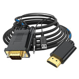 Maxbell VGA Digital to HDMI Analog Video Adapter Cable ,1080P Golden Plating Durable 0.5m
