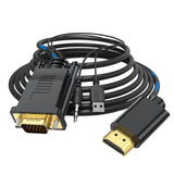 Maxbell VGA Digital to HDMI Analog Video Adapter Cable ,1080P Golden Plating Durable 0.5m