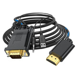 Maxbell VGA Digital to HDMI Analog Video Adapter Cable ,1080P Golden Plating Durable 0.5m
