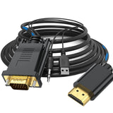 Maxbell VGA Digital to HDMI Analog Video Adapter Cable ,1080P Golden Plating Durable 1m