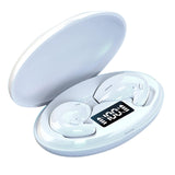 Maxbell Portable Mini Sleeping Earbuds with 500mAh Charging Case for Sleeping Travel White