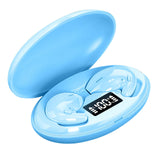 Maxbell Portable Mini Sleeping Earbuds with 500mAh Charging Case for Sleeping Travel Blue