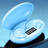 Maxbell Portable Mini Sleeping Earbuds with 500mAh Charging Case for Sleeping Travel Blue