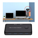 Maxbell USB 3.0 Switcher Selector Two in Four Out, Stable Connection Professional