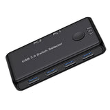 Maxbell USB 3.0 Switcher Selector Two in Four Out, Stable Connection Professional