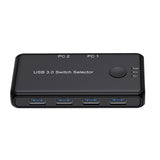 Maxbell USB 3.0 Switcher Selector Two in Four Out, Stable Connection Professional