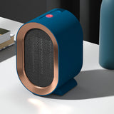 Maxbell Electric Space Heater Adjustable Thermostat for Indoor Use Living Room Blue