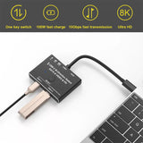 Maxbell USB C Switch Selector 10Gbps Data Transfer for Keyboard Mouse Accessory