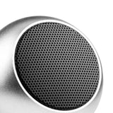 Maxbell Portable Subwoofer Stereo Compact Durable for Sports Travel Camping Silver