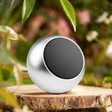 Maxbell Portable Subwoofer Stereo Compact Durable for Sports Travel Camping Silver